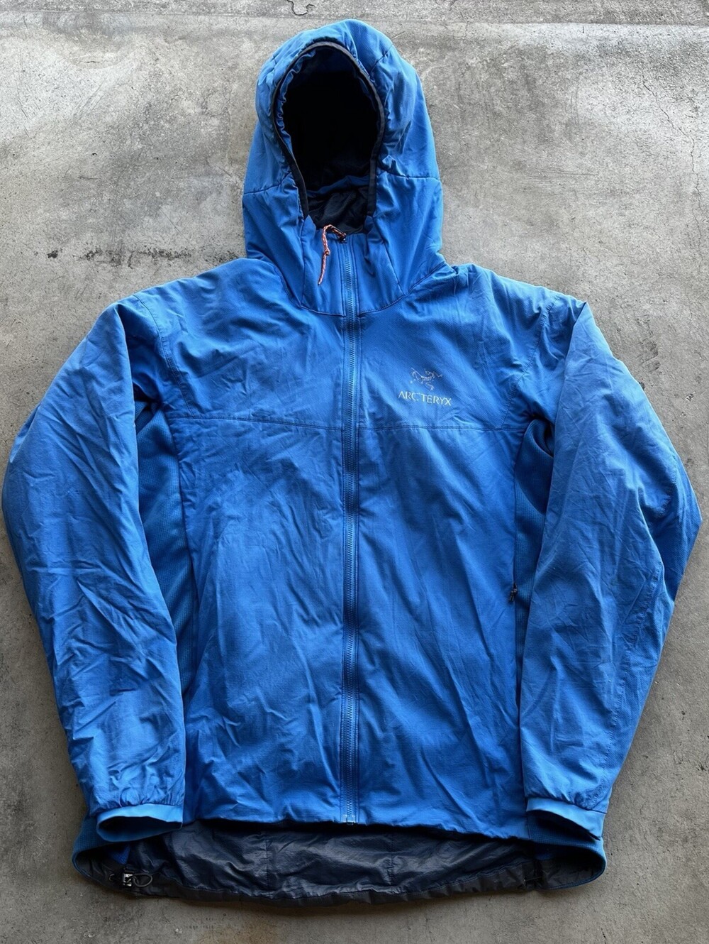 Arc'teryx Atom LT Men's Blue Hooded Full Zip Insulated Ripstop Jacket L